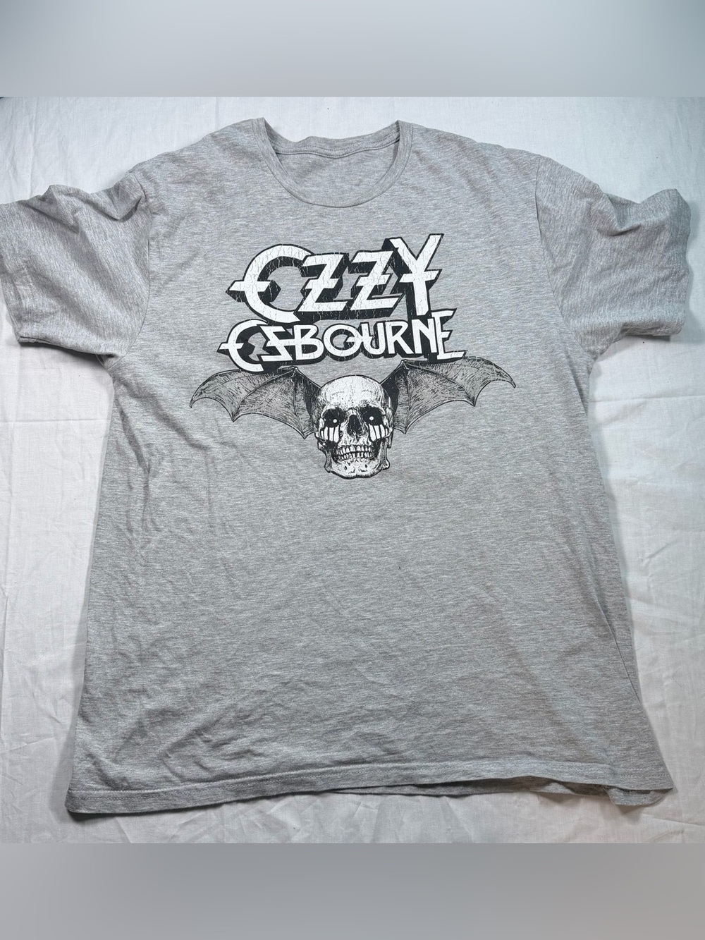 Gray Graphic Short Sleeve Tee Ozzy Osbourne